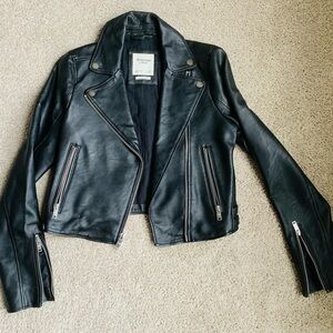 Vegan leather jacket